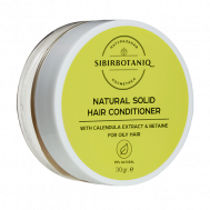 Натуральный твёрдый кондиционер с календулой для жирных волос 30 Sibirbotaniq