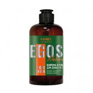 Шампунь и гель  для душа 2 в 1 Nature серии EGOS for men 470 FAMILY COSMETICS
