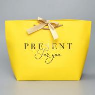 Пакет подарочный, упаковка, "For you" Дарите счастье