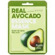 Маска для лица тканевая с экстрактом авокадо Real Avocado Essence Mask FARMSTAY