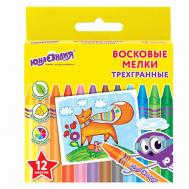 Восковые мелки трехгранные Юнландик и мудрый лис Юнландия