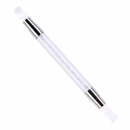 Кисть для маникюра силиконовая двухсторонняя для ногтей GET THE REASON LAKBERRY