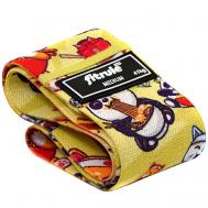 Фитнес-резинка принтованная тканевая спагетти, 41кг FITRULE