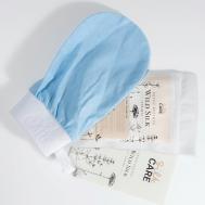 Шелковая варежка для пилинга Wild Silk в практичной упаковке SILK CARE