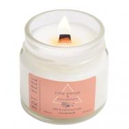 Свеча ароматическая с деревянным фитилем "Апельсин и корица" 100 ART FEEL