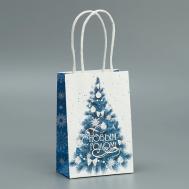 Пакет крафтовый "Снежная нежность" Дарите счастье