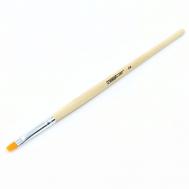 Кисть для наращивания ногтей прямая 6мм White Master