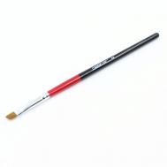 Кисть для наращивания ногтей скошенная 8мм Red and Black Master