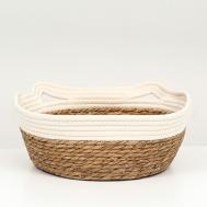 Экологичный лежак для животных хлопок и рогоз Пижон