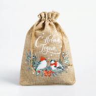 Мешок с термонаклейкой "С Новым Годом" Дарите счастье