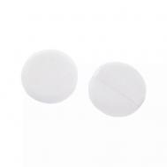 Пуховка для пудры из хлопка с белой тесьмой Relouis