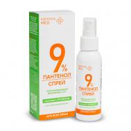 MED ПАНТЕНОЛ 9% Спрей после загара для всей семьи успокаивающий 100 KRASSA