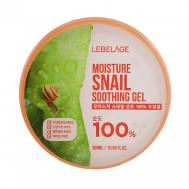 Moisture Snail  100% Soothing Gel Гель для кожи с экстрактом слизи улитки питание 300 LEBELAGE