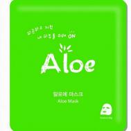 Тканевая маска для лица с экстрактом алоэ 22 MIJIN