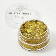 Глиттер Гель Блёстки для глаз, лица и тела "Золотой Маскарад" Glitter Things