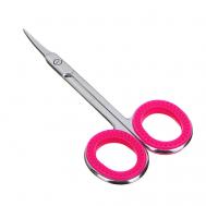 Ножницы маникюрные для кутикулы с загнутыми лезвиями, сталь, силикон, 9,2см ЮниLook