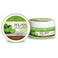 Сахарный скраб для лица и тела Green Tea 300 EXOTICMOOD
