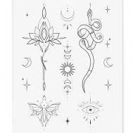 Временная переводная татуировка Лотос PRINT FACTORY