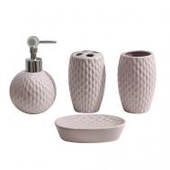 Набор аксессуаров для ванной комнаты «Рельеф» Доляна