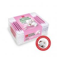 Ватные палочки BIO на пластиковом стике в пластиковой коробочке GRIFON