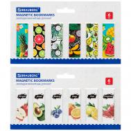 Закладки для книг МАГНИТНЫЕ "FRUITS" Brauberg