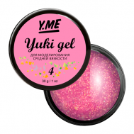 Гель пастельного оттенка с хлопьями Yuki в составе Y.ME
