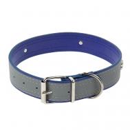 Ошейник широкий с косточками светоотражающий Пижон