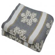 Плед Хлопок 127x152 Bright Snowflake Arya home collection