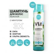 Шампунь мужской с ментолом VIA mix 390 BelKosmex