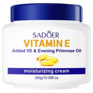 Крем для лица и тела увлажняющий с витамином Е и маслом примулы вечерней 300 SADOER