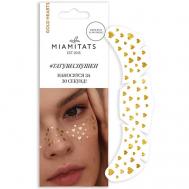 Переводные тату-веснушки Gold Hearts, для одного нанесения MIAMITATS