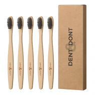 Набор бамбуковых зубных щеток средней жесткости DENT&DONT