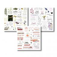 Набор стикеров прозрачных 'для планирования' ОПРОКИНУТЫЙ ЛЕС