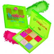 Палетка теней для век B.COLOUR 9 цветов: матовые, с блестками, нюд 7Days