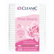 Rose Beauty Ватные палочки гигиенические в бумажной прямоугольной коробке CLEANIC