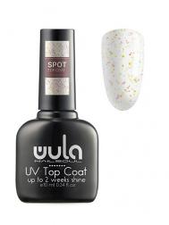 Верхнее покрытие с цветным глиттером Spot Top Coat, тон S01 WULA Nailsoul