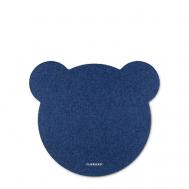 Коврик из фетра для компьютерной мыши в форме медведя Flexpocket