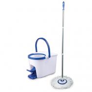 Набор для уборки, ведро 11л/5л с отжимом, швабра с круглой насадкой Laima