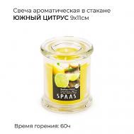 Свеча ароматическая в стакане Южный цитрус 1 Spaas
