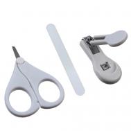 Маникюрный набор детский для самых меленьких «Мишка» (ножницы+щипчики+пилка) Крошка Я