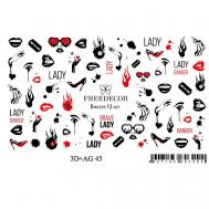 3D Слайдер дизайн с аэрографией "Brave Lady" Freedecor