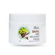 Крем для лица с Муцином улитки Age Recovery Cream Snail 100 EKEL