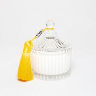 Свеча ароматическая в шкатулке, аромат SUNNY ISLAND: зеленый манго, ревень, персик 80 BOCA AROMA