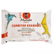 Влажные салфетки Kaiteki с витамином Е и увлажняющим лосьоном Maneki