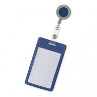 Карман для бейджа, вертикальный с рулеткой и клипсой Flexpocket