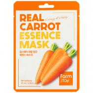 Маска для лица тканевая с экстрактом моркови Real Carrot Essence Mask 23 FARMSTAY