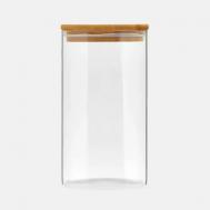 PREMIUM Банка для хранения с бамбуковой крышкой квадратная, 1400 мл Kimberly