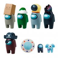 Набор фигурок серия 3 с аксессуарами (герой в зеленой шапке) Among Us