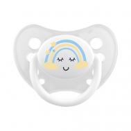 Силиконовая пустышка с симметричным соском от 6 месяцев Lubby