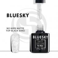 Матовый топ без липкого слоя c черными точками Luxury Silver Black sand 10 Bluesky